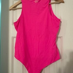 SKIMS high neck bodysuit pink